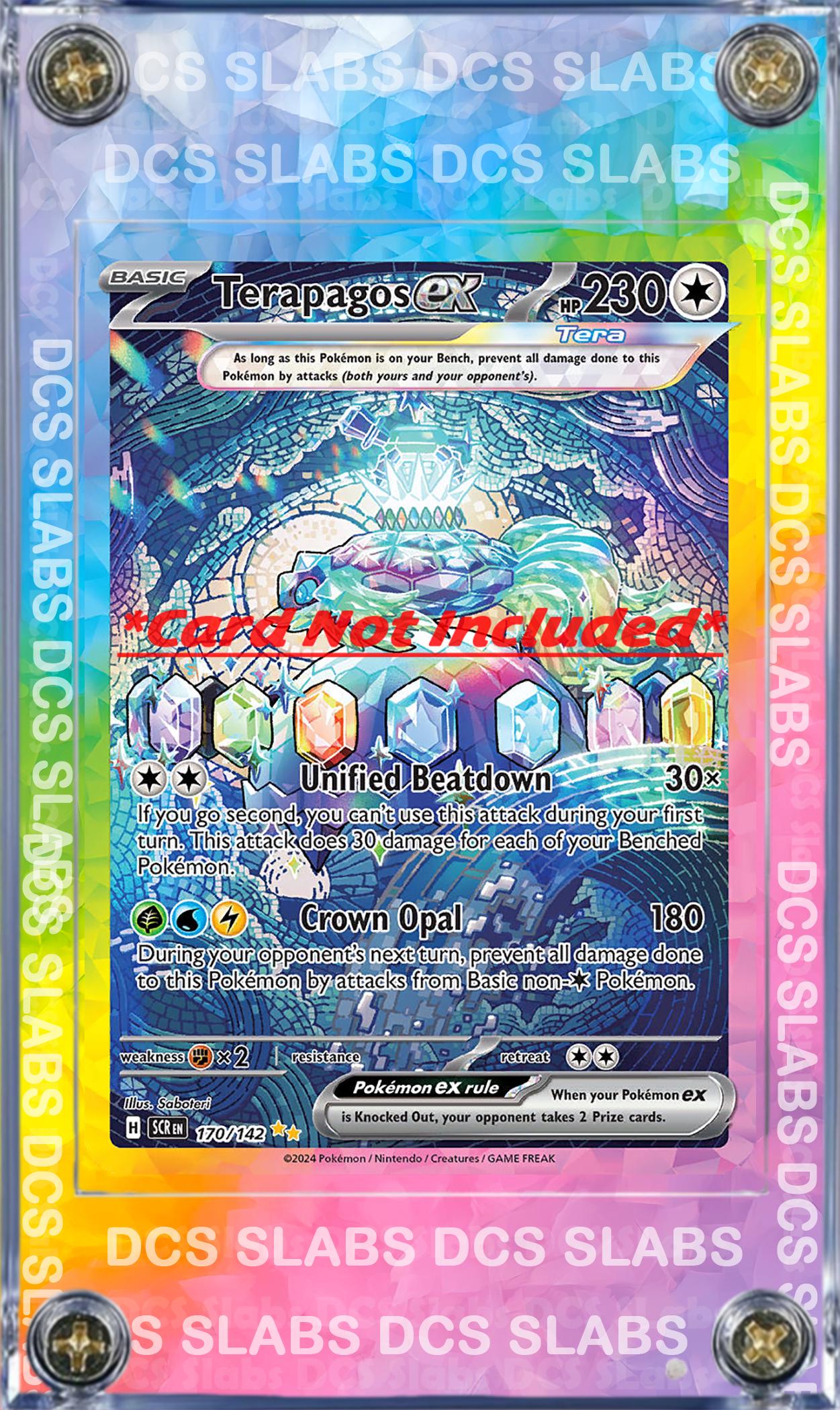 Pokemon Terapagos EX SIR SIR Stellar Crown Card Custom Display Case 170/142