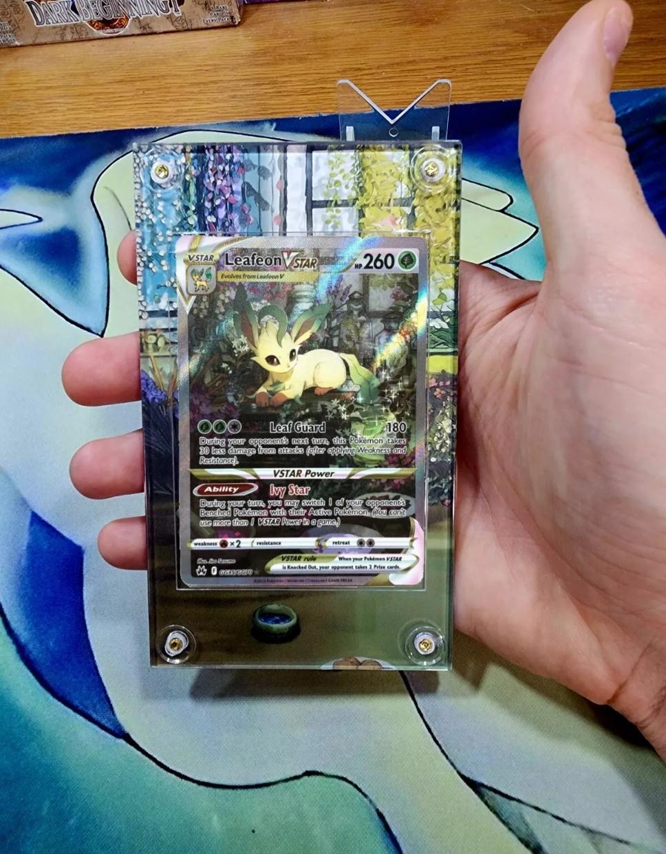 Pokemon Leafeon Vstar GG35 Crown Zenith Custom Display Case Slab