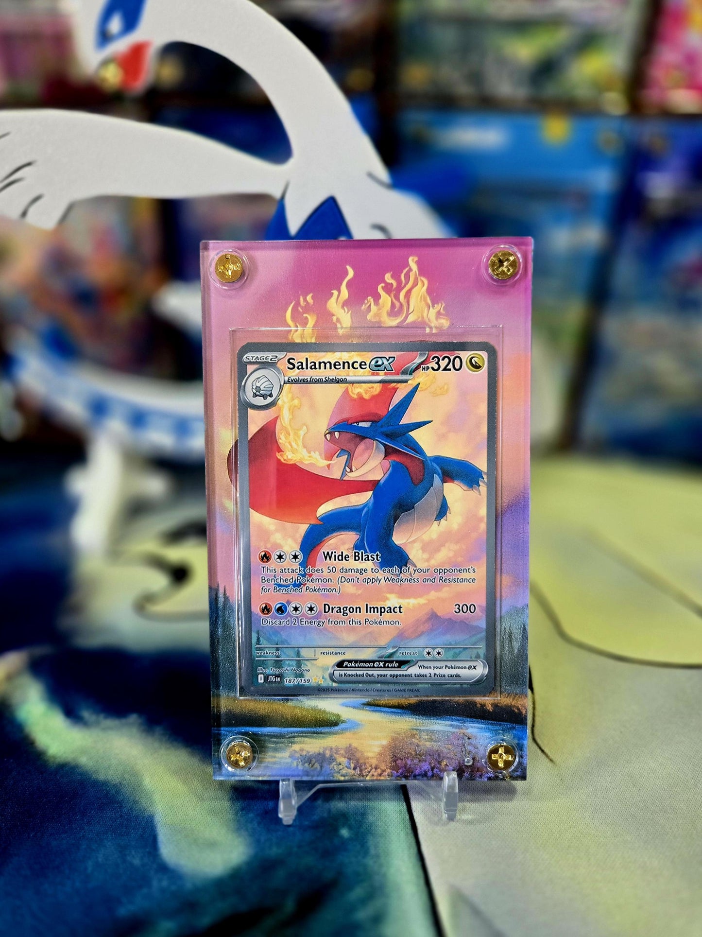 Pokemon Salamence EX SIR 187/159 Journey Together Extended Art Custom Case