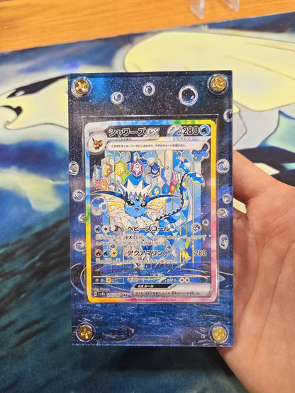 x3 Pokemon Card Jolteon, Vaporeon, Flareon EX SAR 209 202 205/187 sv8a Terastal Festival Pristmatic Evolutions Custom Cases