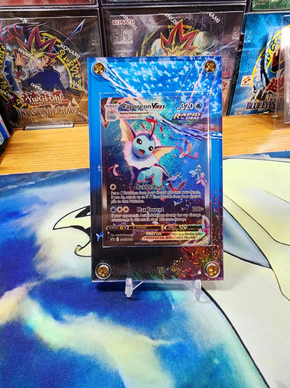 Pokemon Vaporeon VMAX Alt Art SWSH182 Promo Display Case Slab