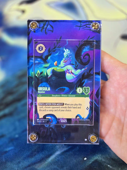 Disney Lorcana D23 Expo Collection Ursula Deceiver 03 Promo Custom Case