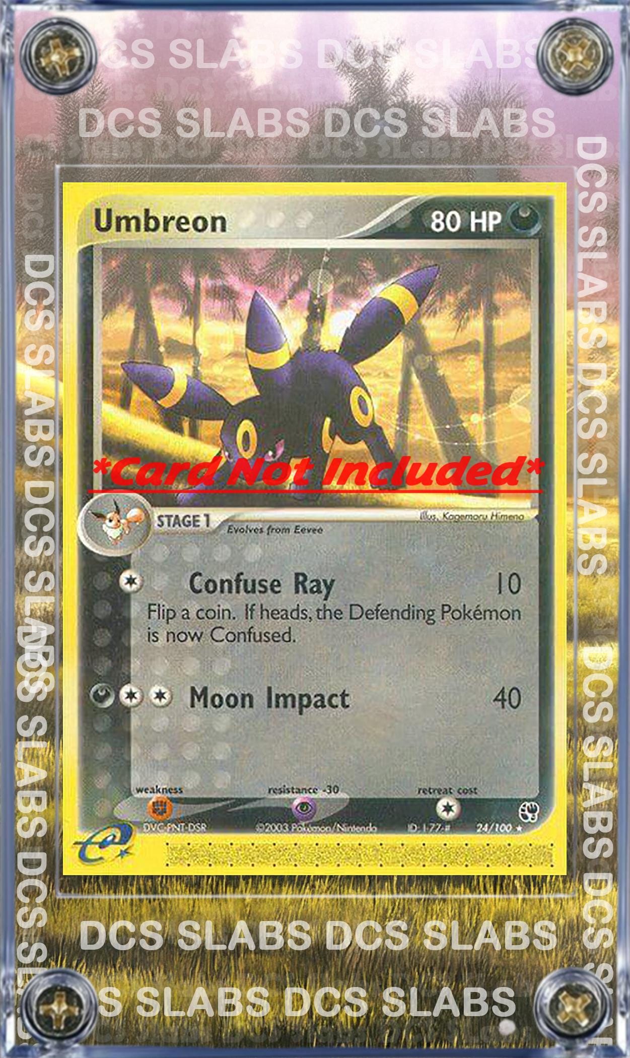 Pokemon Umbreon EX 24/100 Sandstorm Custom Case