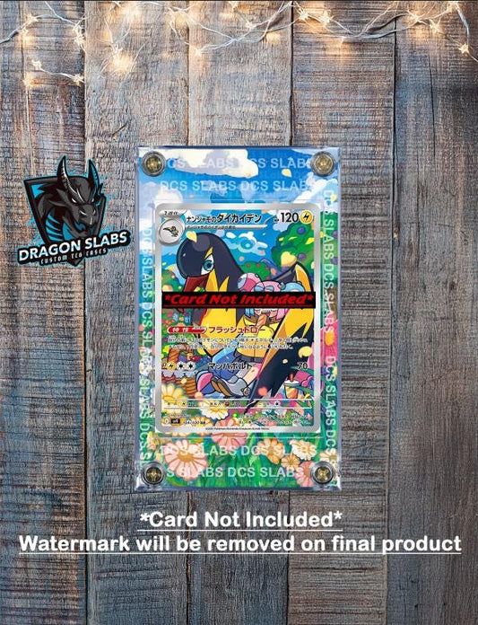 Pokemon Iono's Killowattrel 104/100 Custom Display Case Extended Artwork