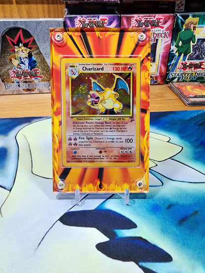 Charizard  Custom Display Case Slab. Will work for the base, base 2, legendary collection, or XY Evolutions Charizard!
