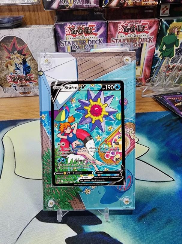 Pokemon Starmie V TG13 Astral Radiance Astral Radiance Custom Display Case Slab
