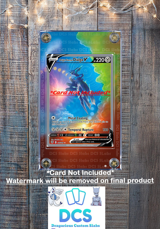Pokemon Origin Forme Dialga V 177 Astral Radiance Custom Display Case Slab
