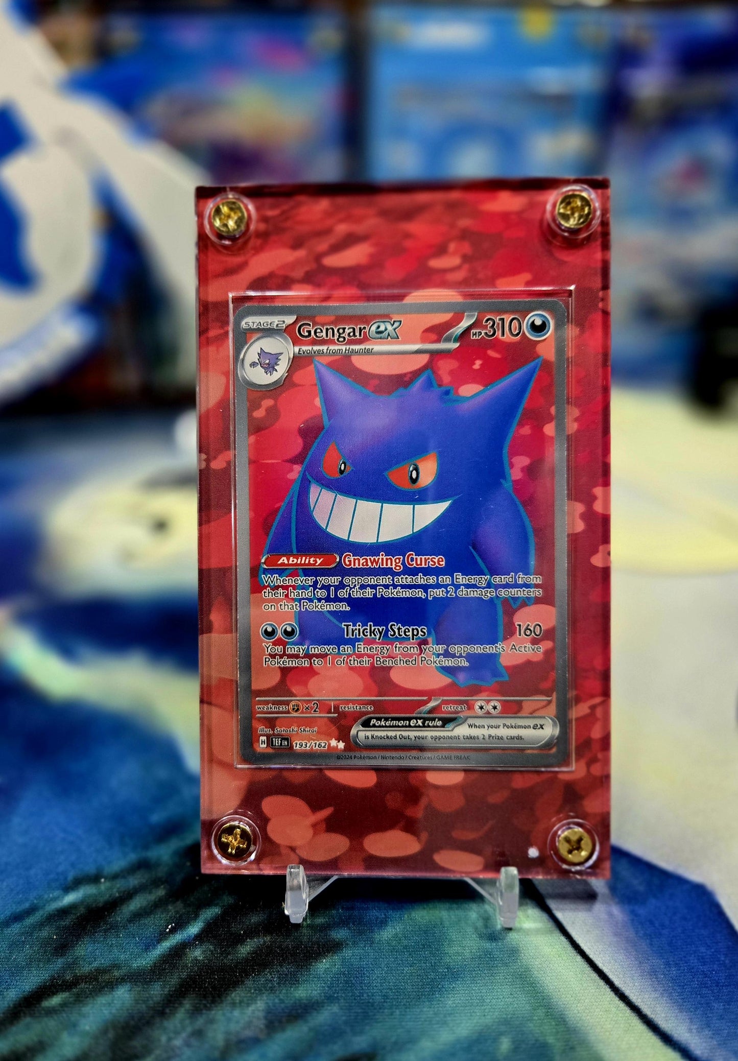 Pokemon Gengar ex 193/162 Temporal Forces Extended Art Case