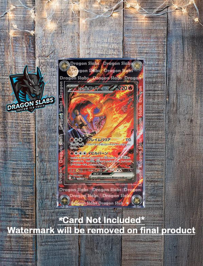Pokemon Team Rocket's Moltres ex SAR 124/098 Glory of Team Rocket Extended Art Case