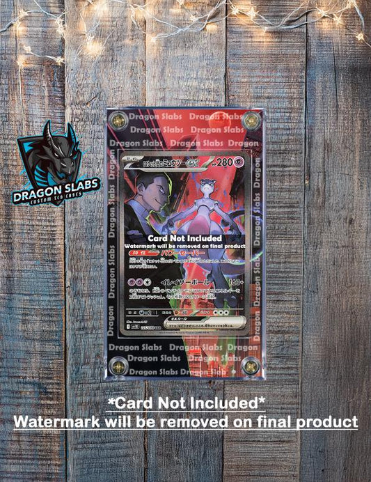 Pokemon Team Rocket's Mewtwo SAR 125/098 Glory of Team Rocket Extended Art Case