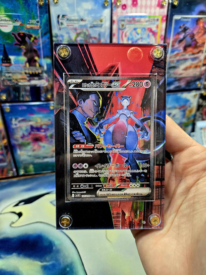 Pokemon Team Rocket's Mewtwo SAR 125/098 Glory of Team Rocket Extended Art Case