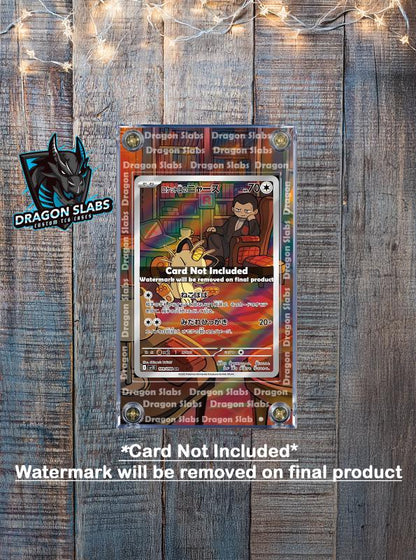 Pokemon Team Rocket's Meowth AR 109/098 Glory of Team Rocket Extended Art Custom Case