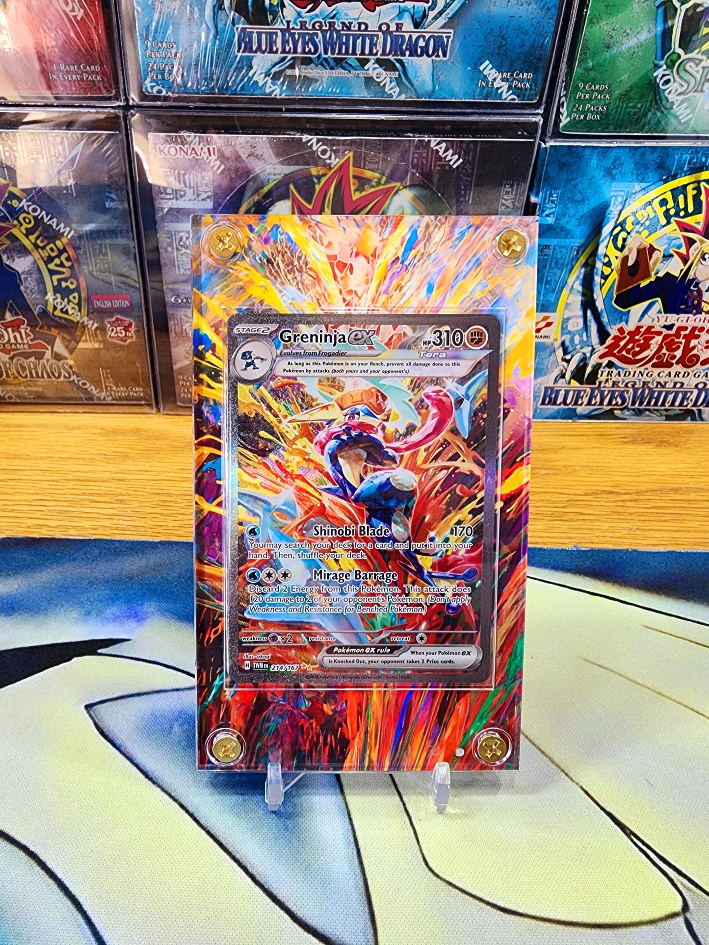 Pokemon Greninja EX SIR Twilight Masquerade 214/167 Custom Case Slab