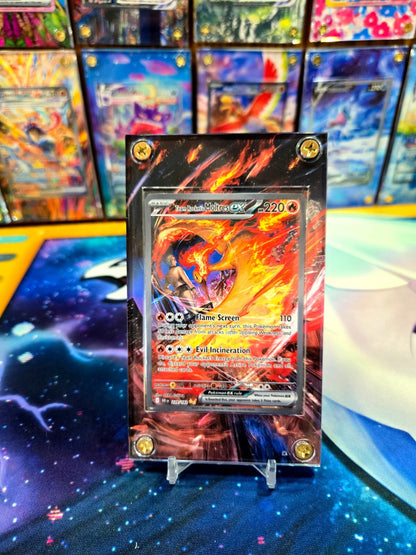 Pokemon Team Rocket's Moltres ex 229/182 Destined Rival Extended Art Case