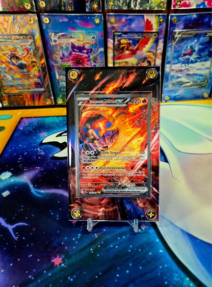 Pokemon Team Rocket's Moltres ex 229/182 Destined Rival Extended Art Case