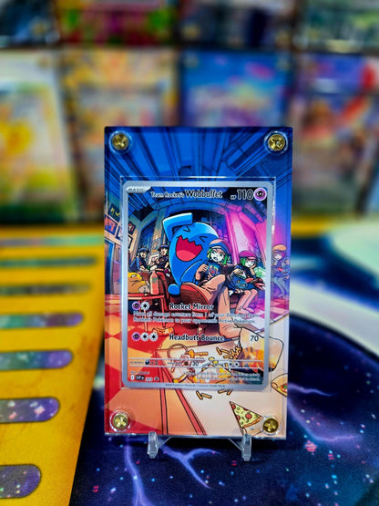 Pokemon Team Rocket’s Wobbuffet 203 Promo Destined Rivals Extended Art Case