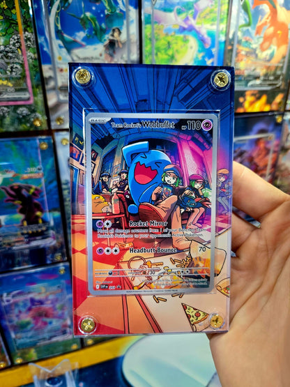 Pokemon Team Rocket’s Wobbuffet 203 Promo Destined Rivals Extended Art Case