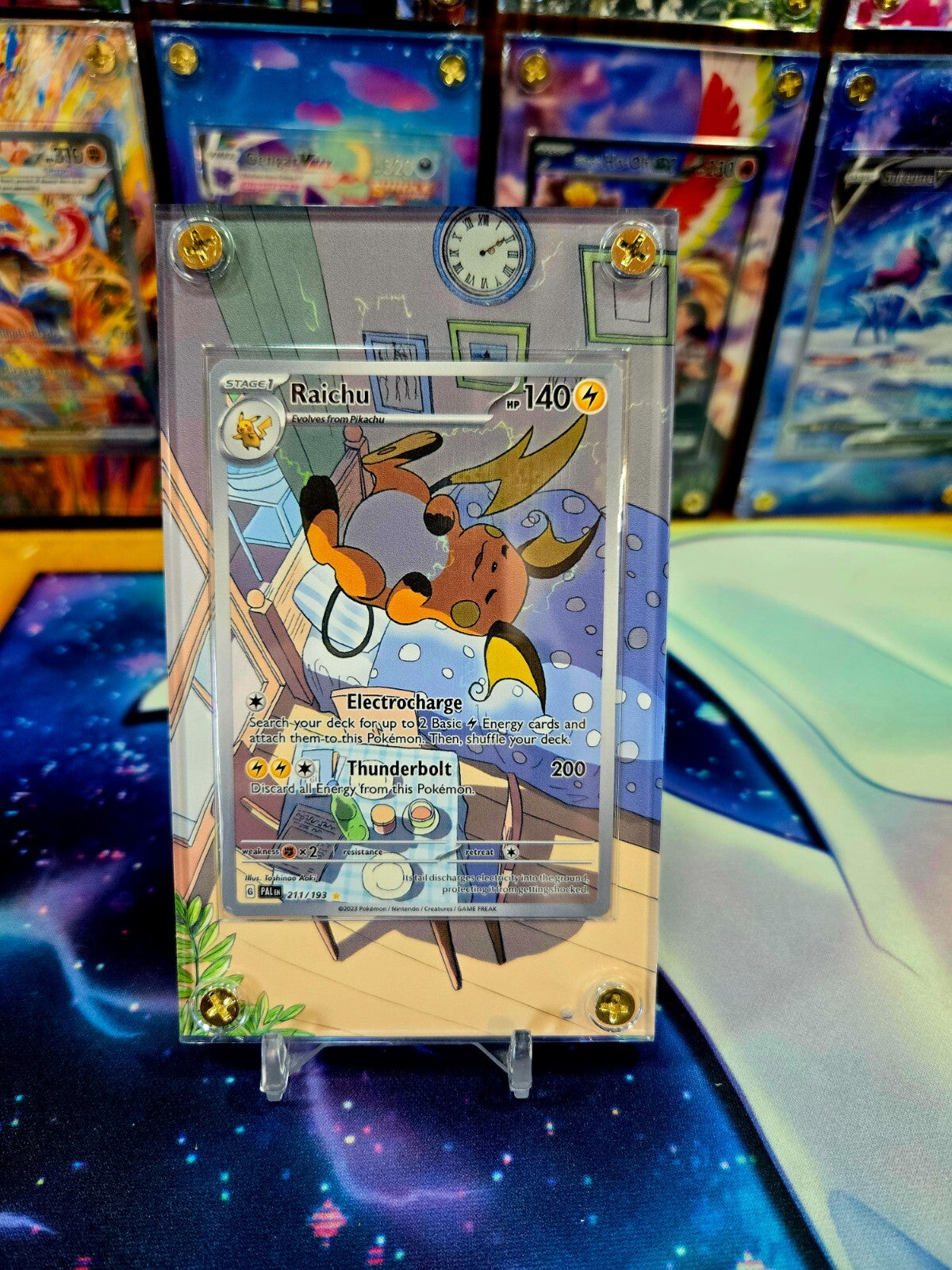 Pokemon Raichu 211/193 Paldea Evolved Extended Art Case