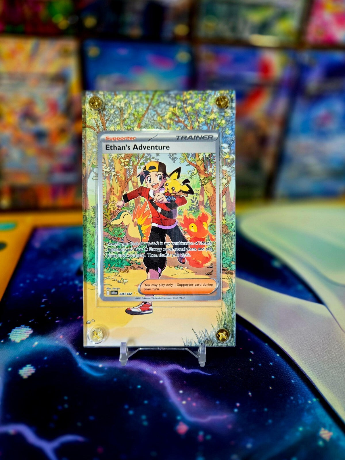 Pokemon Ethan's Adventure 236/182 191/182 Destined Rival Extended Art Case