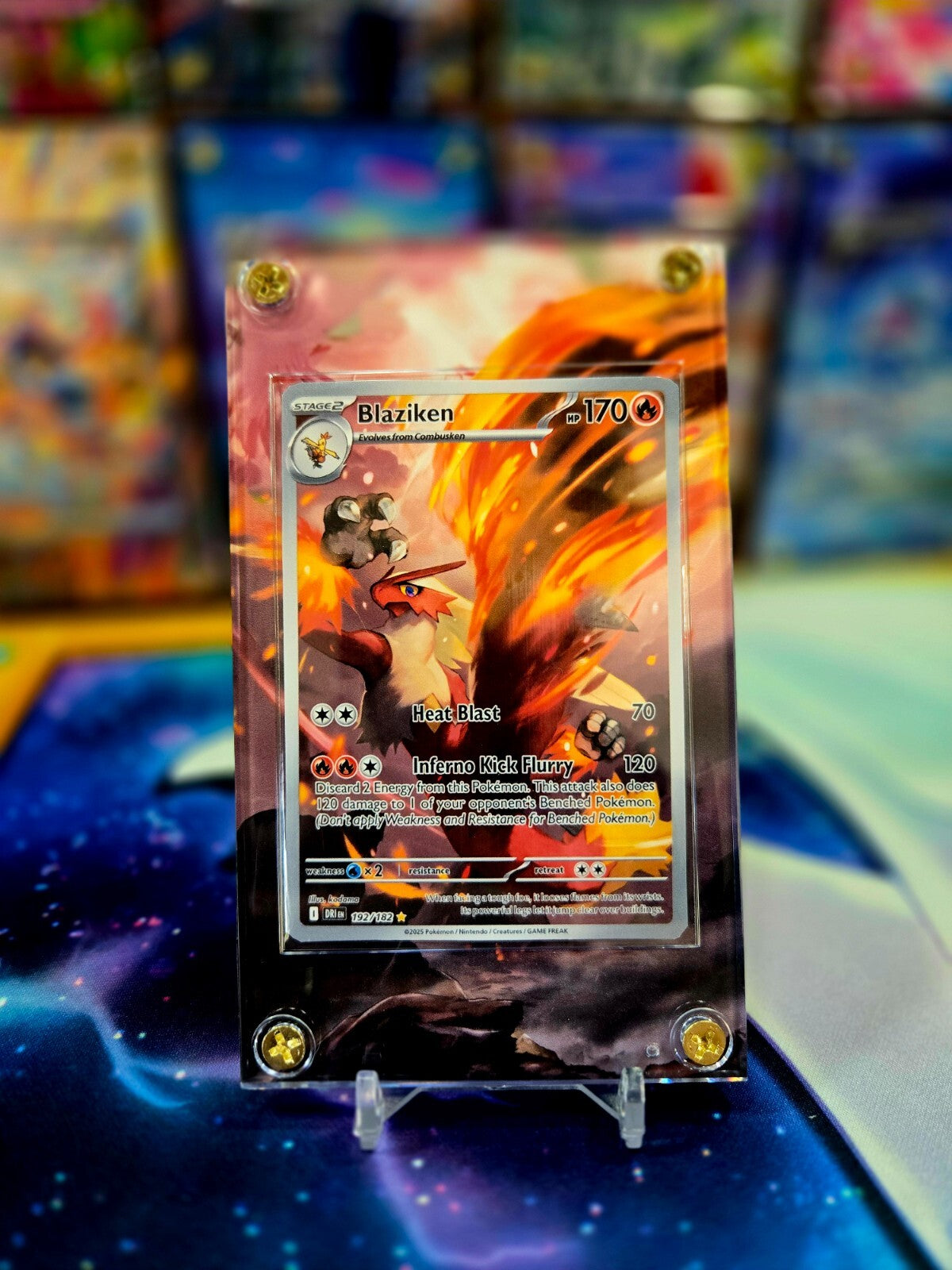 Pokemon Blaziken 192/182 191/182 Destined Rival Extended Art Case