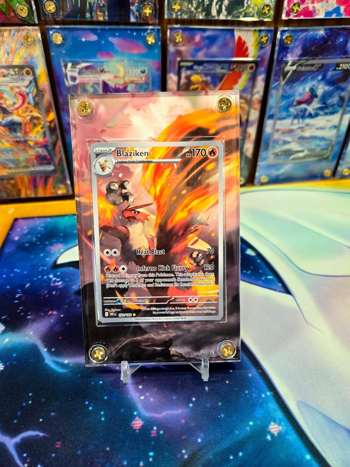 Pokemon Blaziken 192/182 191/182 Destined Rival Extended Art Case