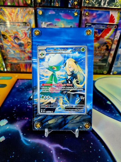 x2 Pokemon Cynthia's Garchomp EX 232 Roserade Destined Rivals Extended Art Case
