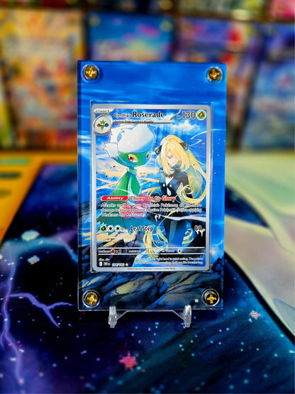 x2 Pokemon Cynthia's Garchomp EX 232 Roserade Destined Rivals Extended Art Case
