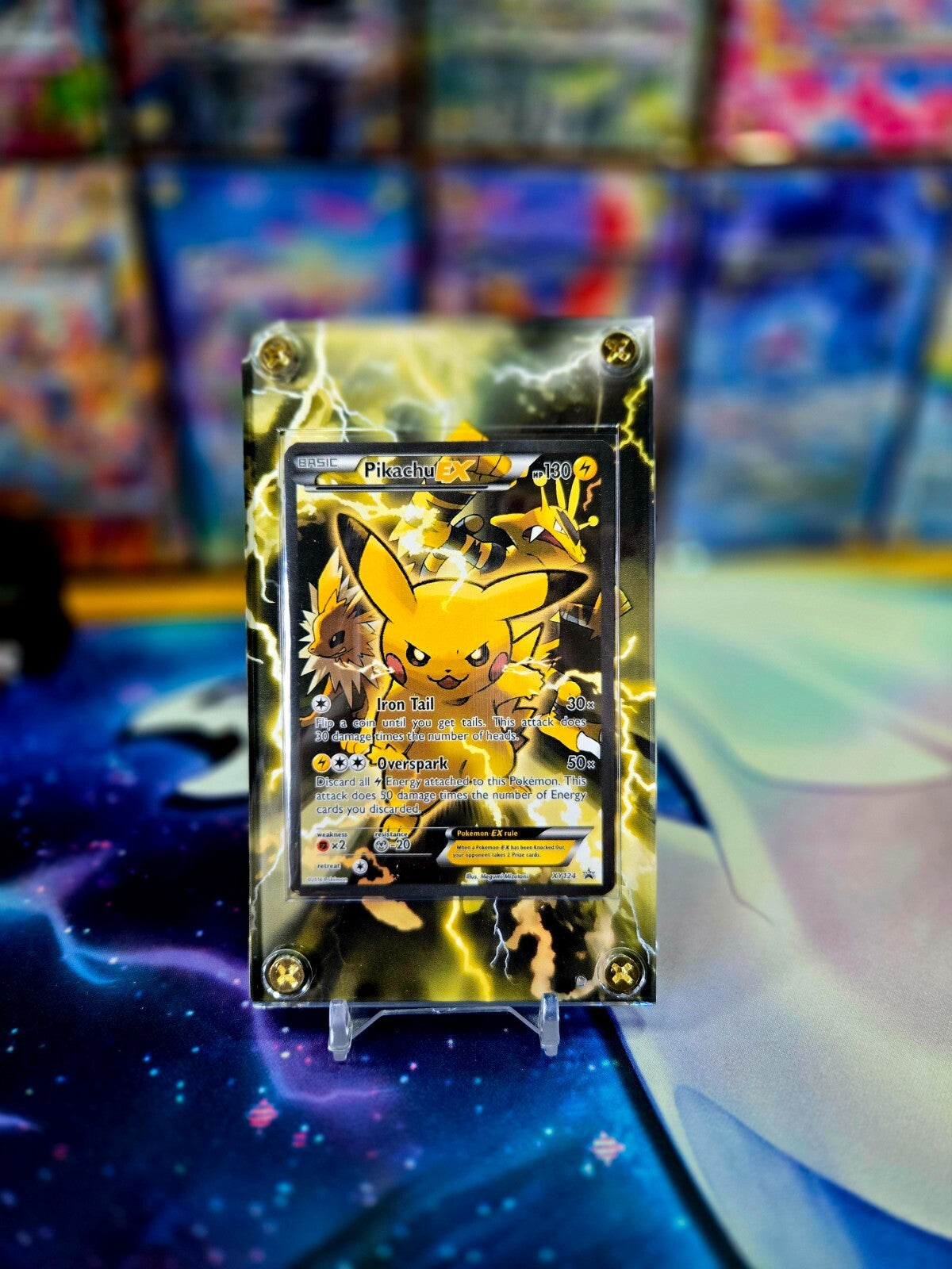 Pokemon Pikachu EX XY124 Promo Extended Art Case