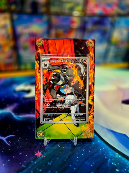 Pokemon Team Rocket's Houndoom 191/182 Destined Rival Extended Art Case