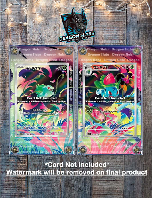 x2 Pokemon Bulbasaur Ivysaur AR 064 065 M1L Mega Brave Extended Artwork Case