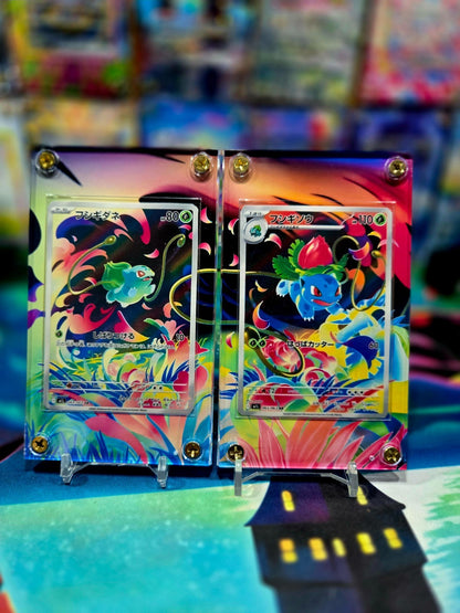 x2 Pokemon Bulbasaur Ivysaur AR 064 065 M1L Mega Brave Extended Artwork Case