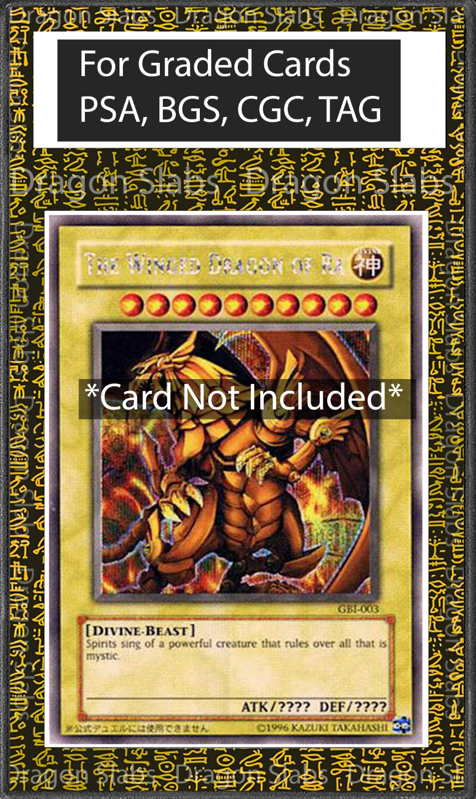 x3 Yugioh Egyptian Gods Ra Slifer Obelisk Psa Bgs Cgc TAG Extended Artwork