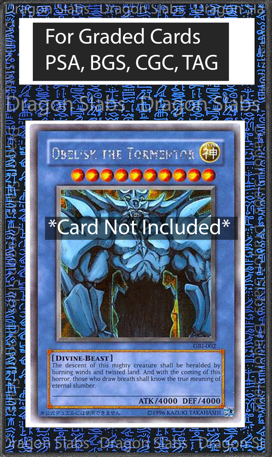 x3 Yugioh Egyptian Gods Ra Slifer Obelisk Psa Bgs Cgc TAG Extended Artwork