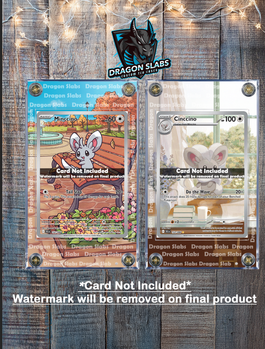 x2  Pokemon Minccino Cinccino 152 153/086 IR Black Bolt Extended Art Case