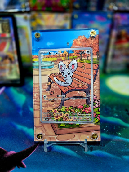 x2  Pokemon Minccino Cinccino 152 153/086 IR Black Bolt Extended Art Case