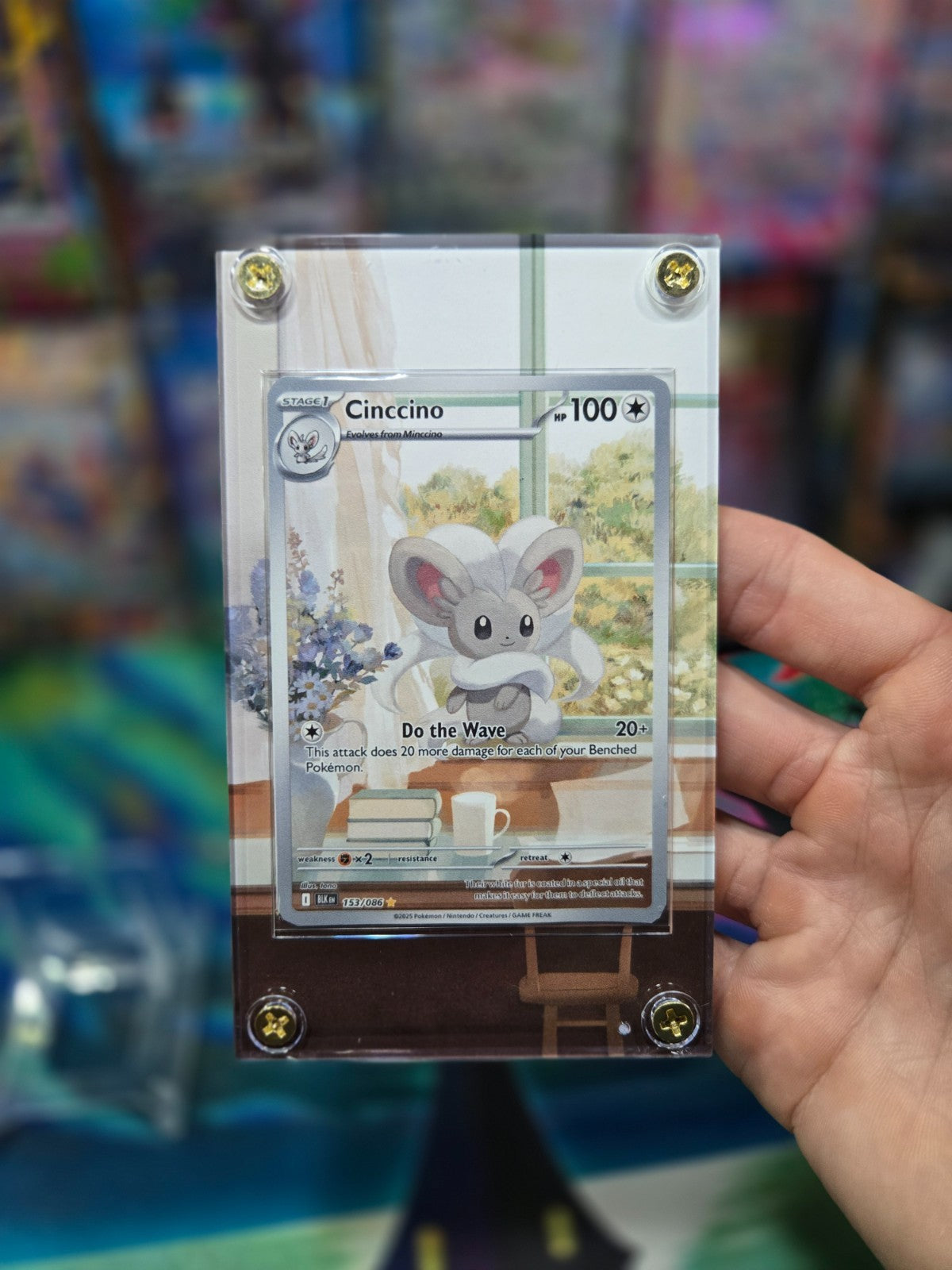 x2  Pokemon Minccino Cinccino 152 153/086 IR Black Bolt Extended Art Case