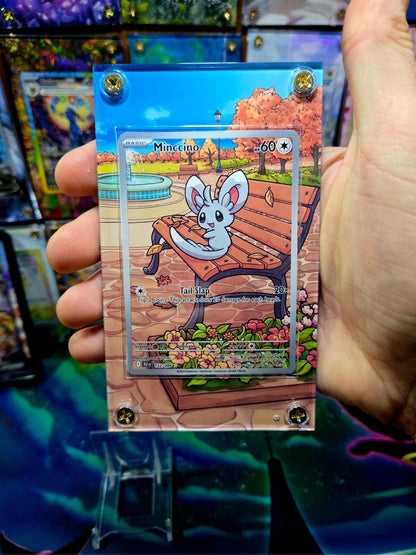 Pokemon Minccino 152/086 IR Black Bolt Extended Art Case