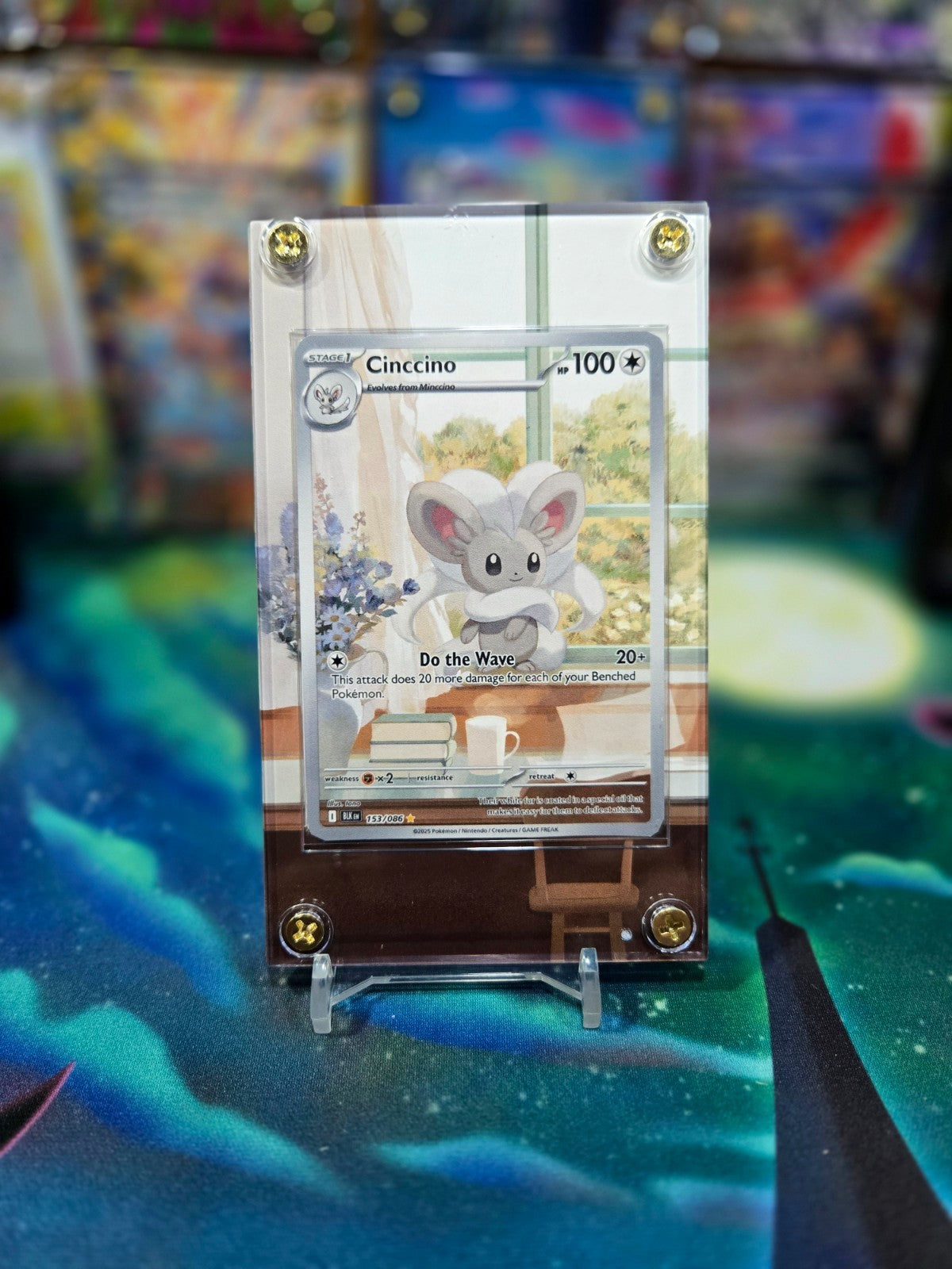 Pokemon Cinccino 153/086 IR Black Bolt Extended Art Case