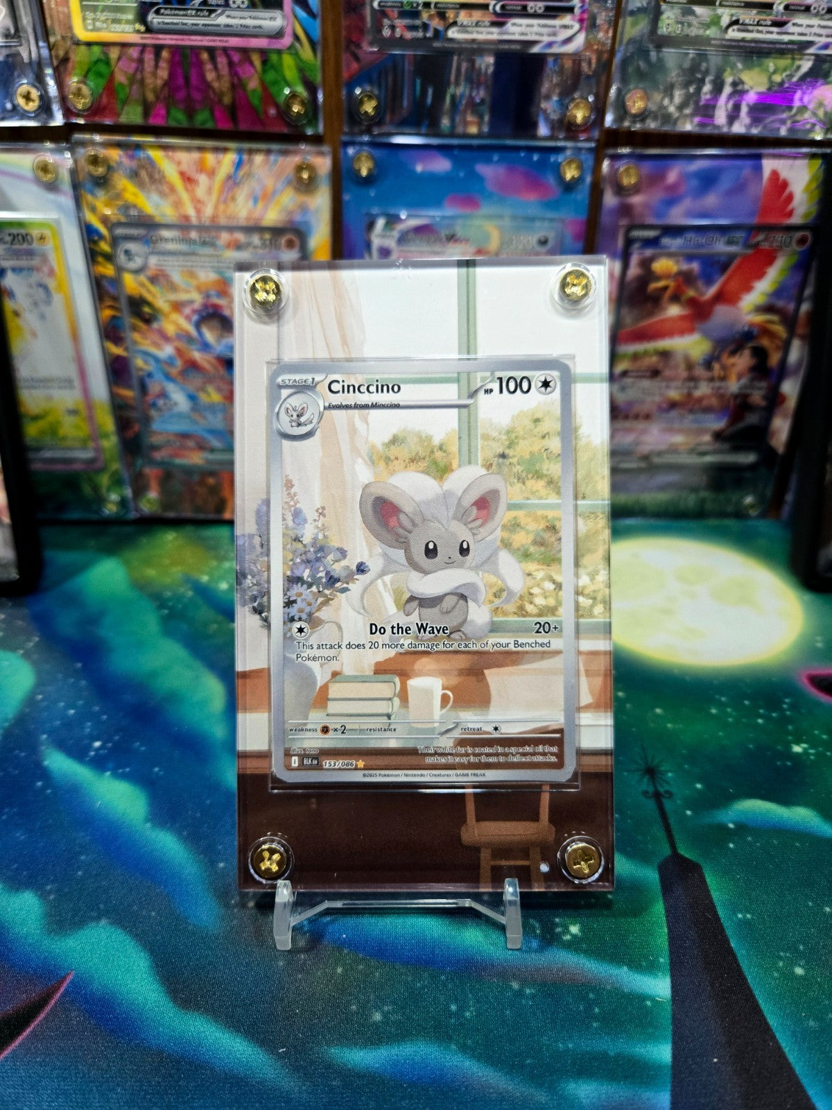 Pokemon Cinccino 153/086 IR Black Bolt Extended Art Case