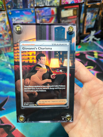 Pokemon 151 Giovanni's Charisma 204/165 Extended Art Case