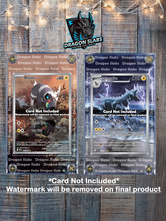 x2 Pokemon Blitzle Zebstrika 114 115 IR White Flare Extended Art Case