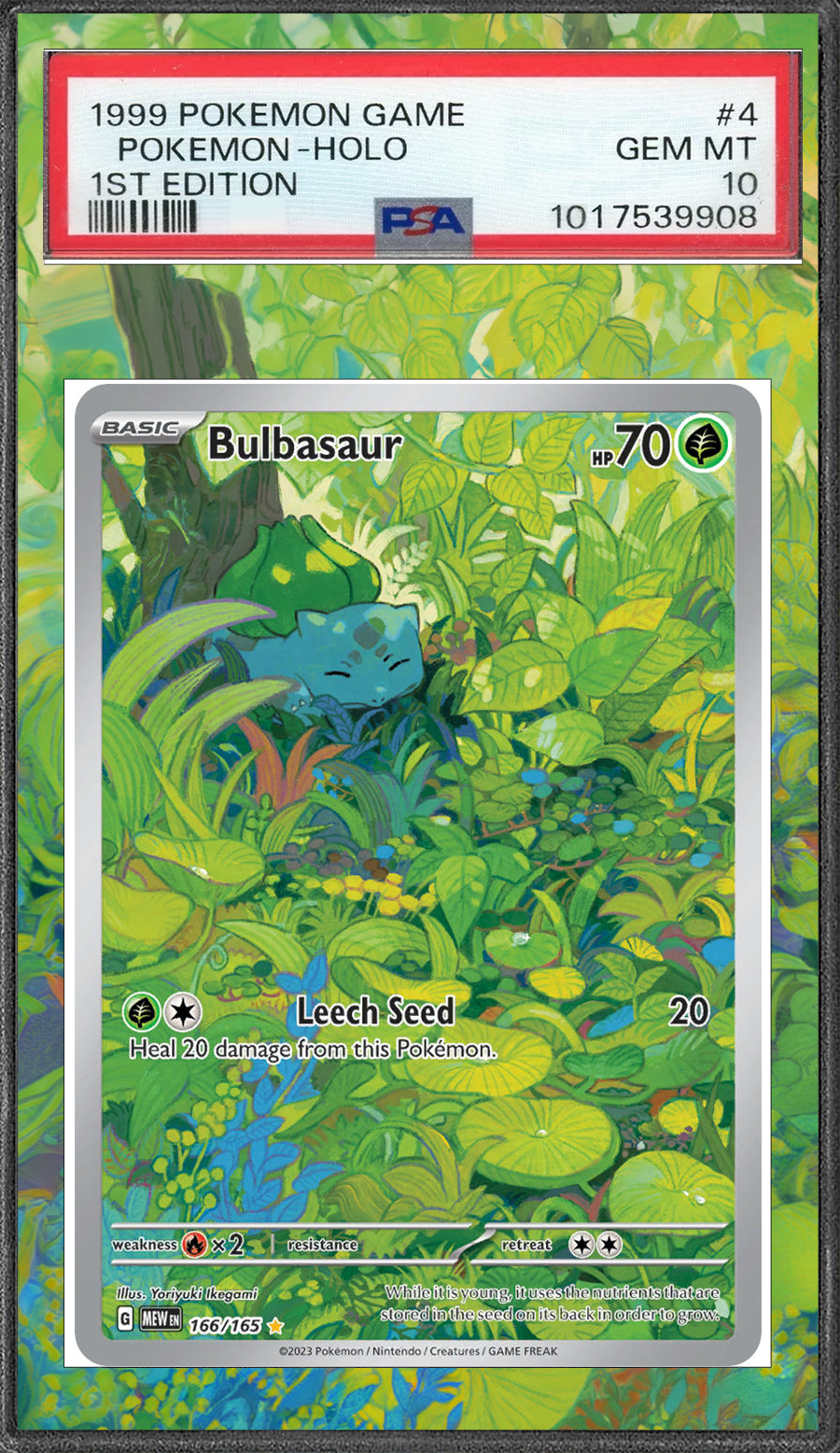 Bulbasaur 166/165 Pokemon 151 PSA BGS CGC TAG Extended Artwork Pokemon TCG