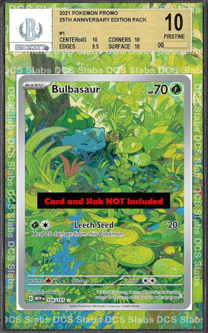 Bulbasaur 166/165 Pokemon 151 PSA BGS CGC TAG Extended Artwork Pokemon TCG