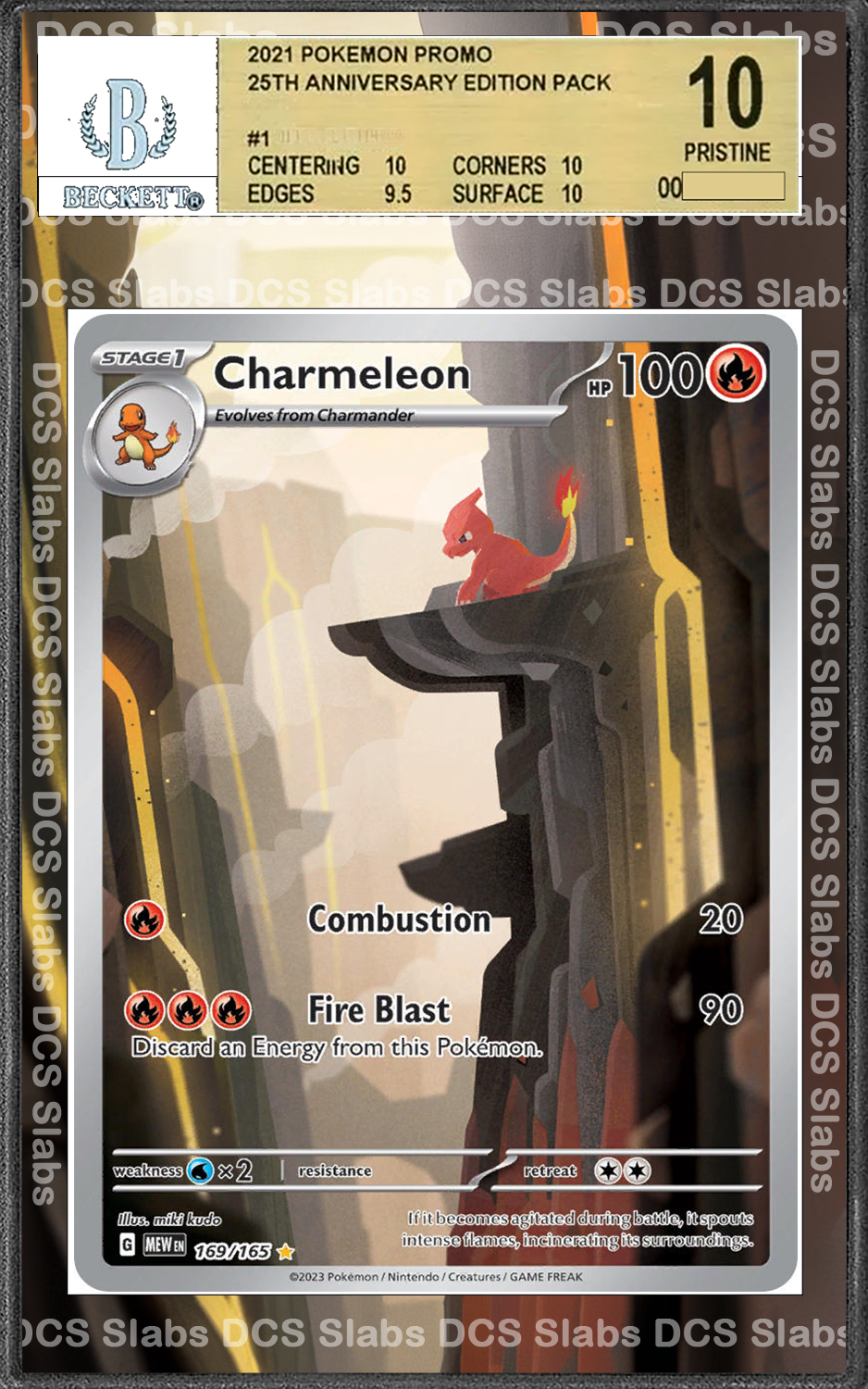 Charmeleon 169/165 Pokemon 151 PSA BGS CGC TAG Extended Artwork Pokemon TCG