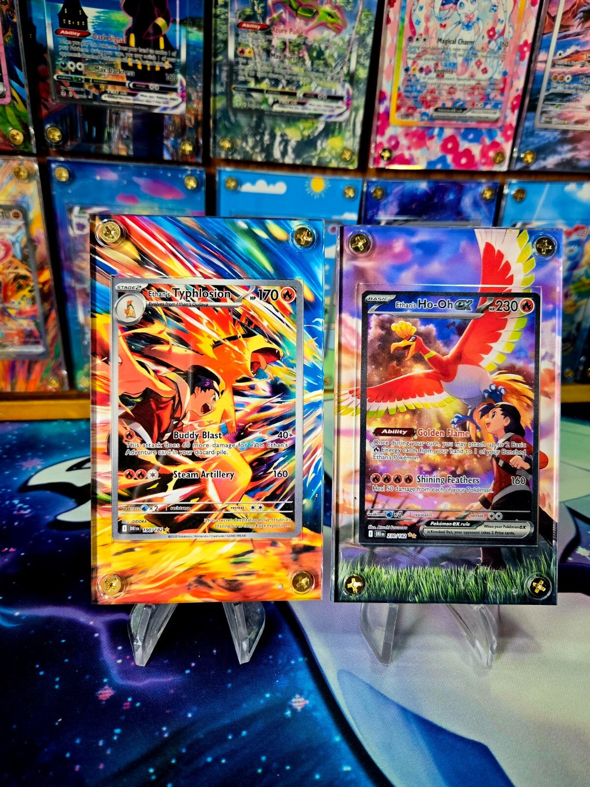 Ethan's Typhlosion Ethans Ho-Oh Ex 230 190/182 Destined Rivals Extended Art Case