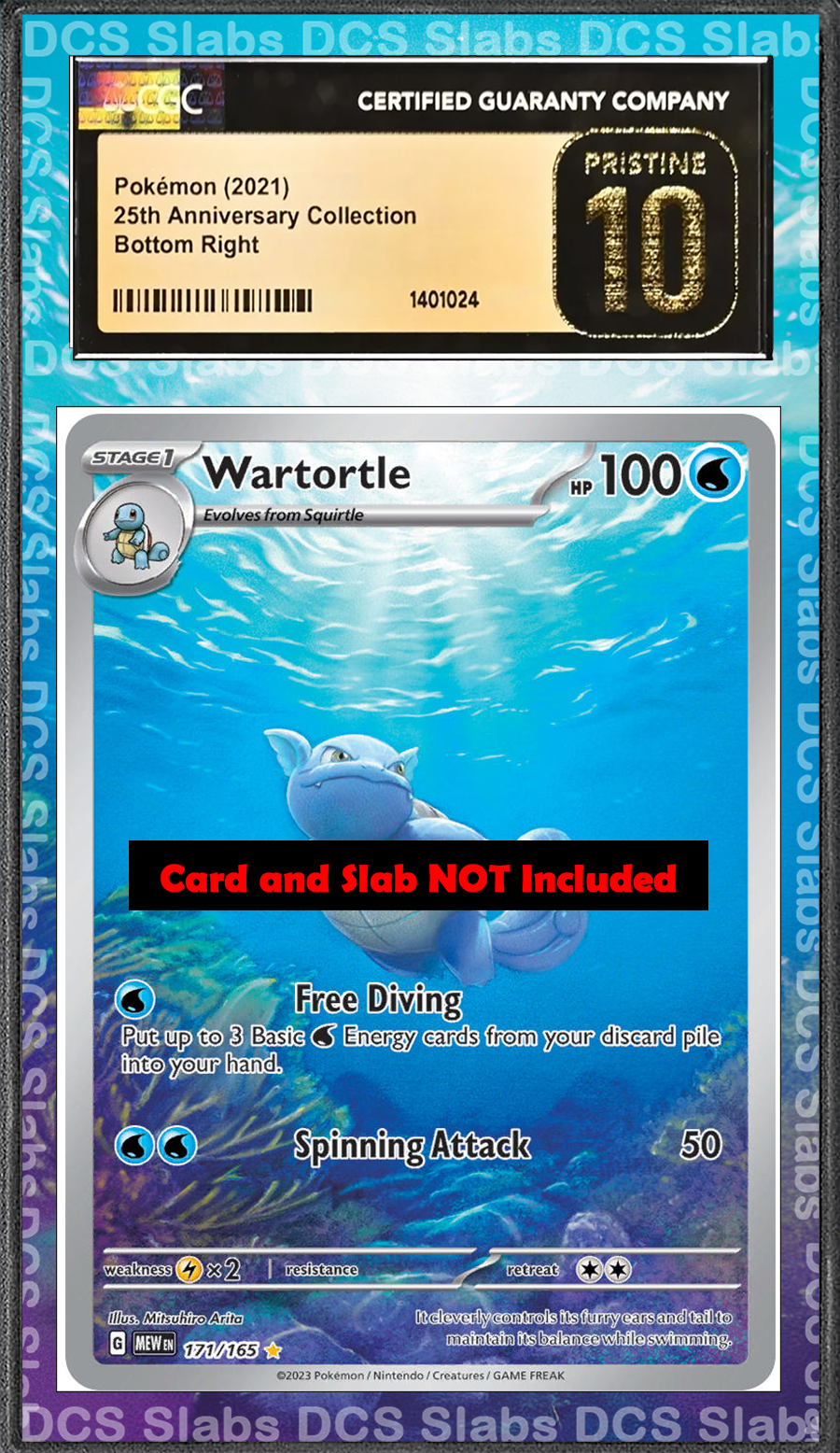 Wartortle 171/165 Pokemon 151 PSA BGS CGC TAG Extended Artwork Pokemon TCG