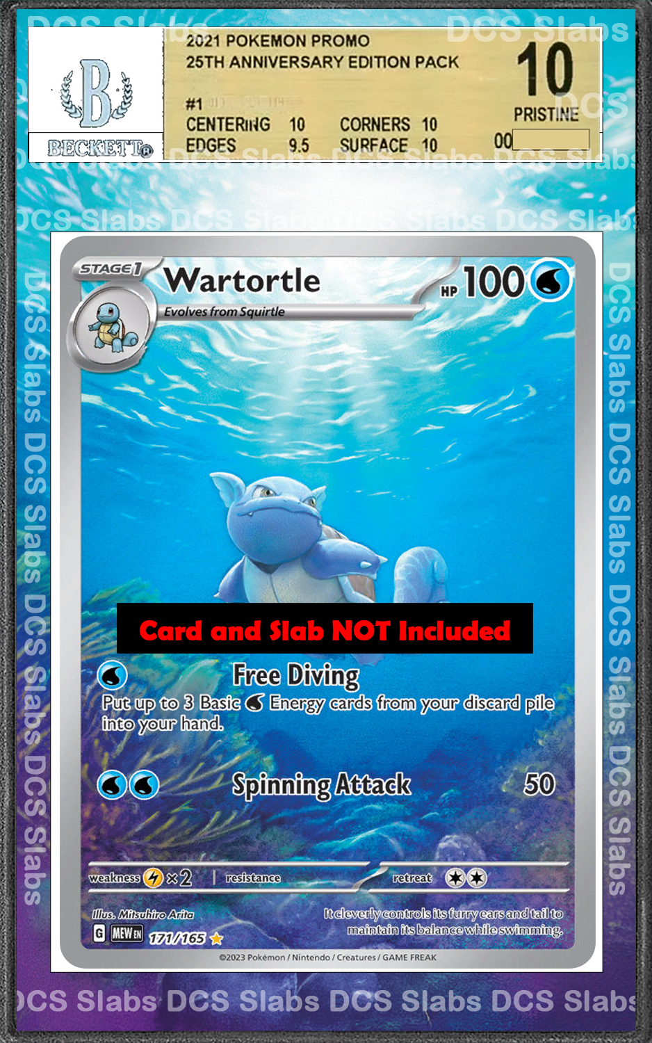 Wartortle 171/165 Pokemon 151 PSA BGS CGC TAG Extended Artwork Pokemon TCG