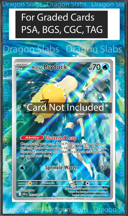 x2 Misty's Psyduck & Lapras 193 194 PSA BGS CGC TAG Extended Art Pokemon