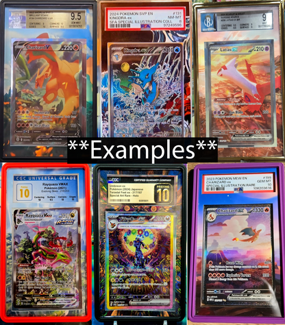 x2 Misty's Psyduck & Lapras 193 194 PSA BGS CGC TAG Extended Art Pokemon