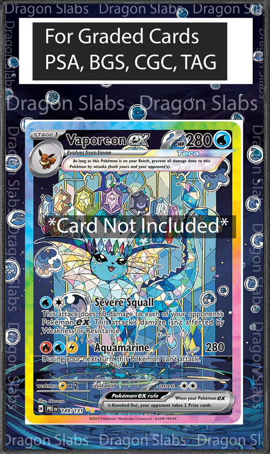 Vaporeon EX SIR 149 Prismatic Evolutions PSA BGS CGC TAG Extended Art Pokemon